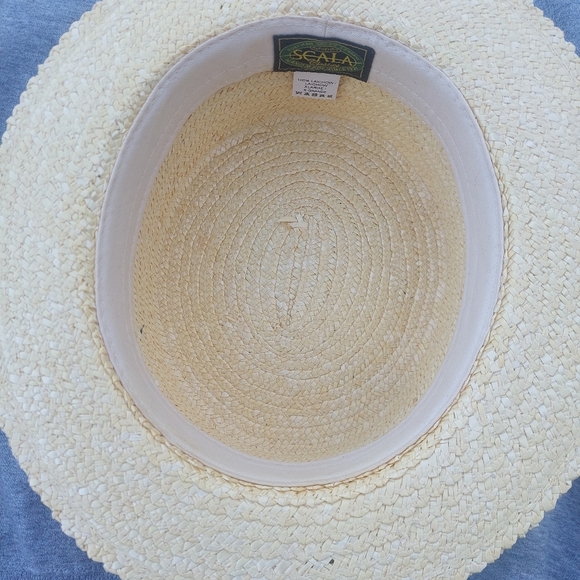 SCALA Pronto Men's Braided Liachow Boater Hat Excellent Condition - Picture 4 of 6